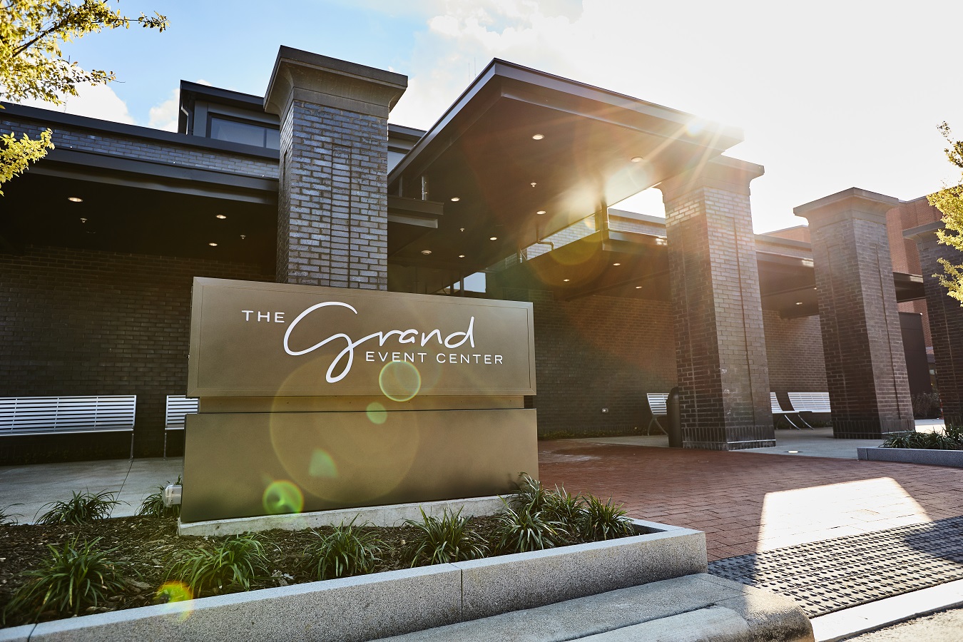 The Grand Event Center entrance