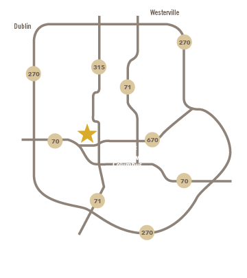 Map of Columbus