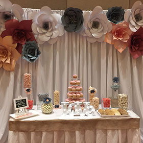 Wedding cake display