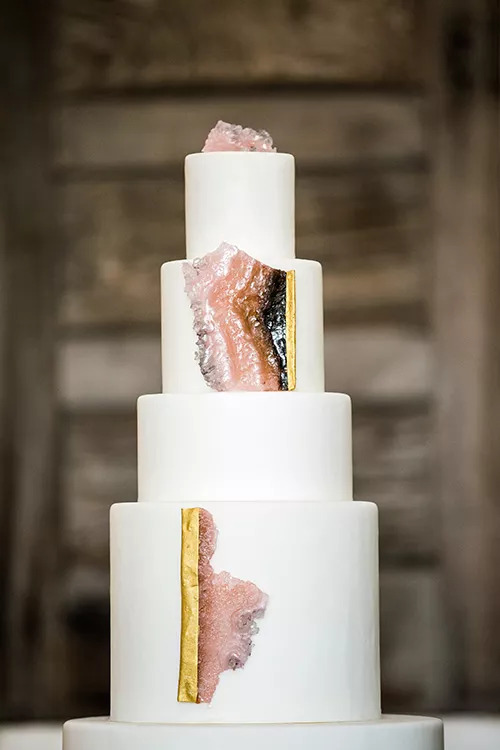 geode wedding cakes