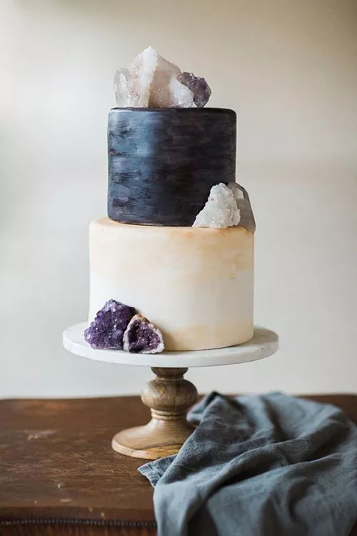 geode wedding cakes